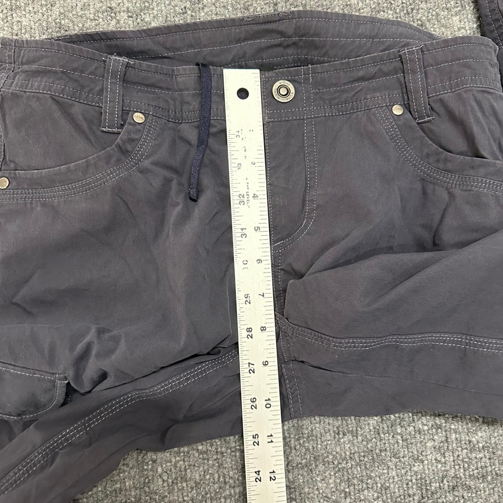 Kuhl Cargo Pants Womens Size 10 Reg Charcoal Grey Hiking Outdoor Utility Casual - Picture 6 of 9
